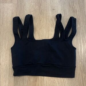 FP Movement Black Double Strap Sports Bra